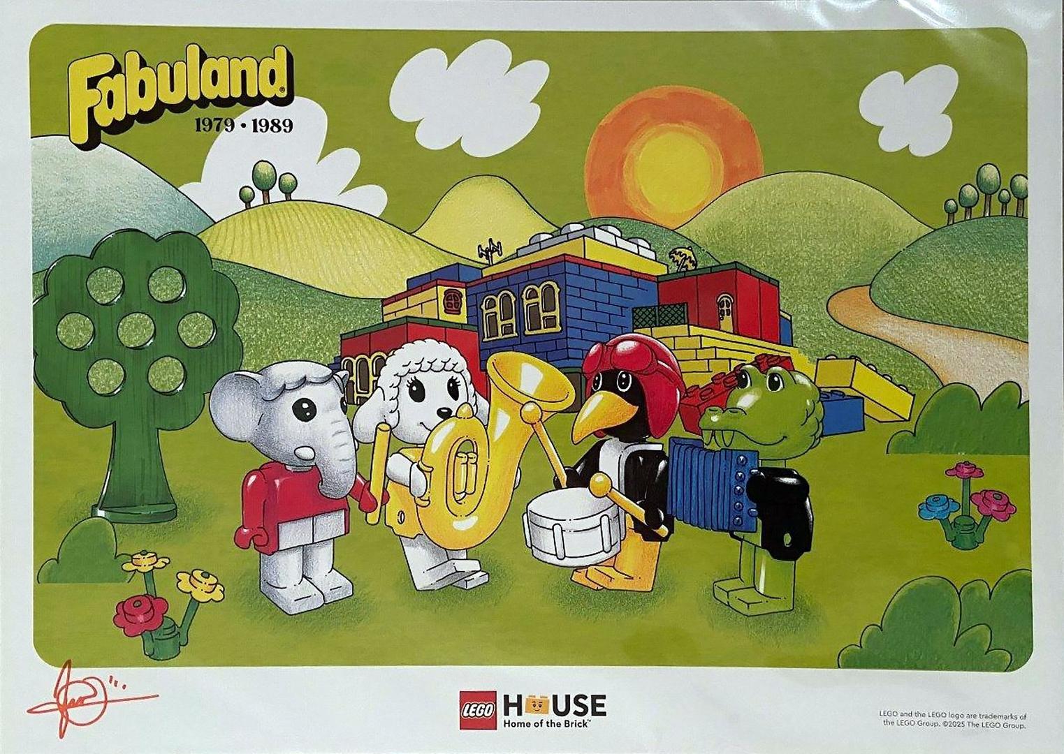 LEGO Fabuland art hommage motif imprimé (LEGO Fabuland Tribute Art Print)
