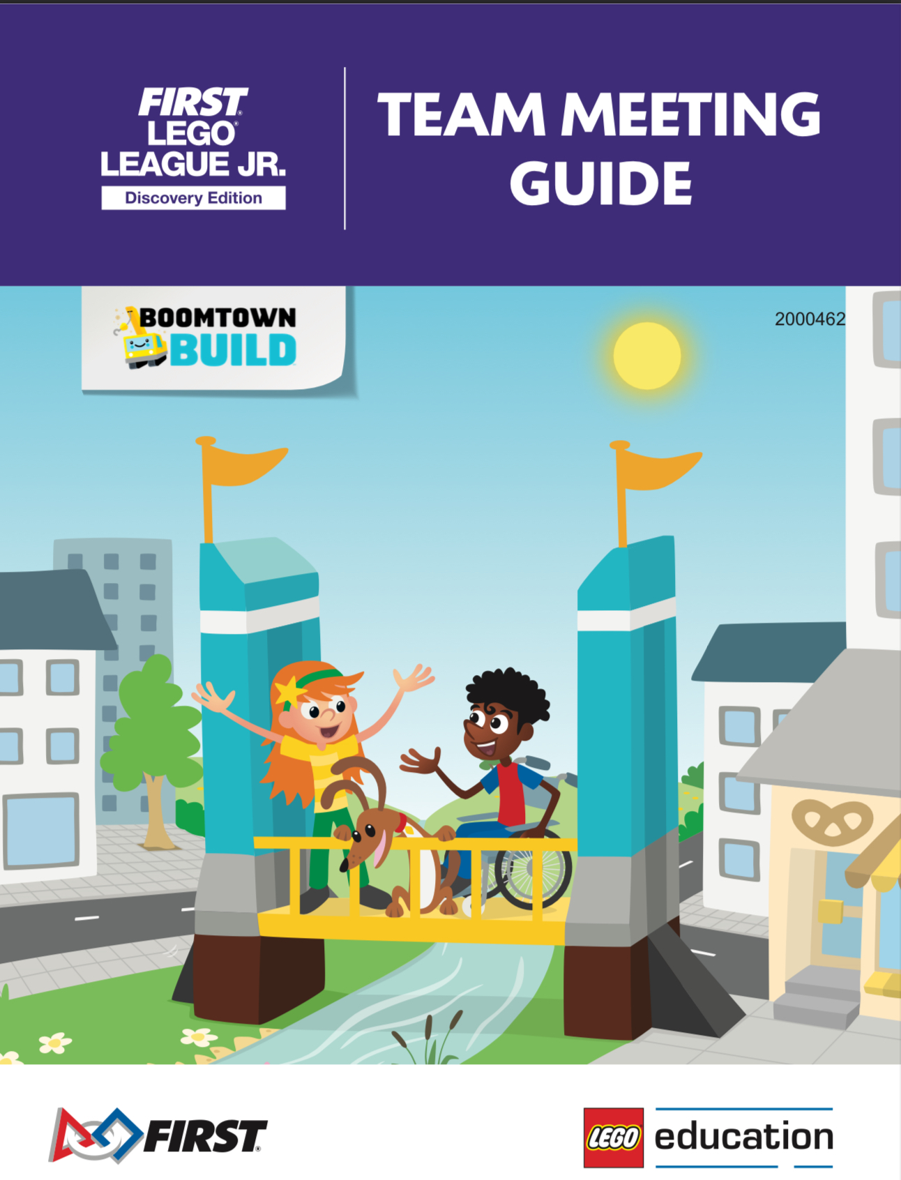 Guide des réunions d'équipe — BOOMTOWN BUILD (FLL Jr., édition découverte) (BOOMTOWN BUILD Team Meeting Guide (FLL Jr. Discovery Edition))