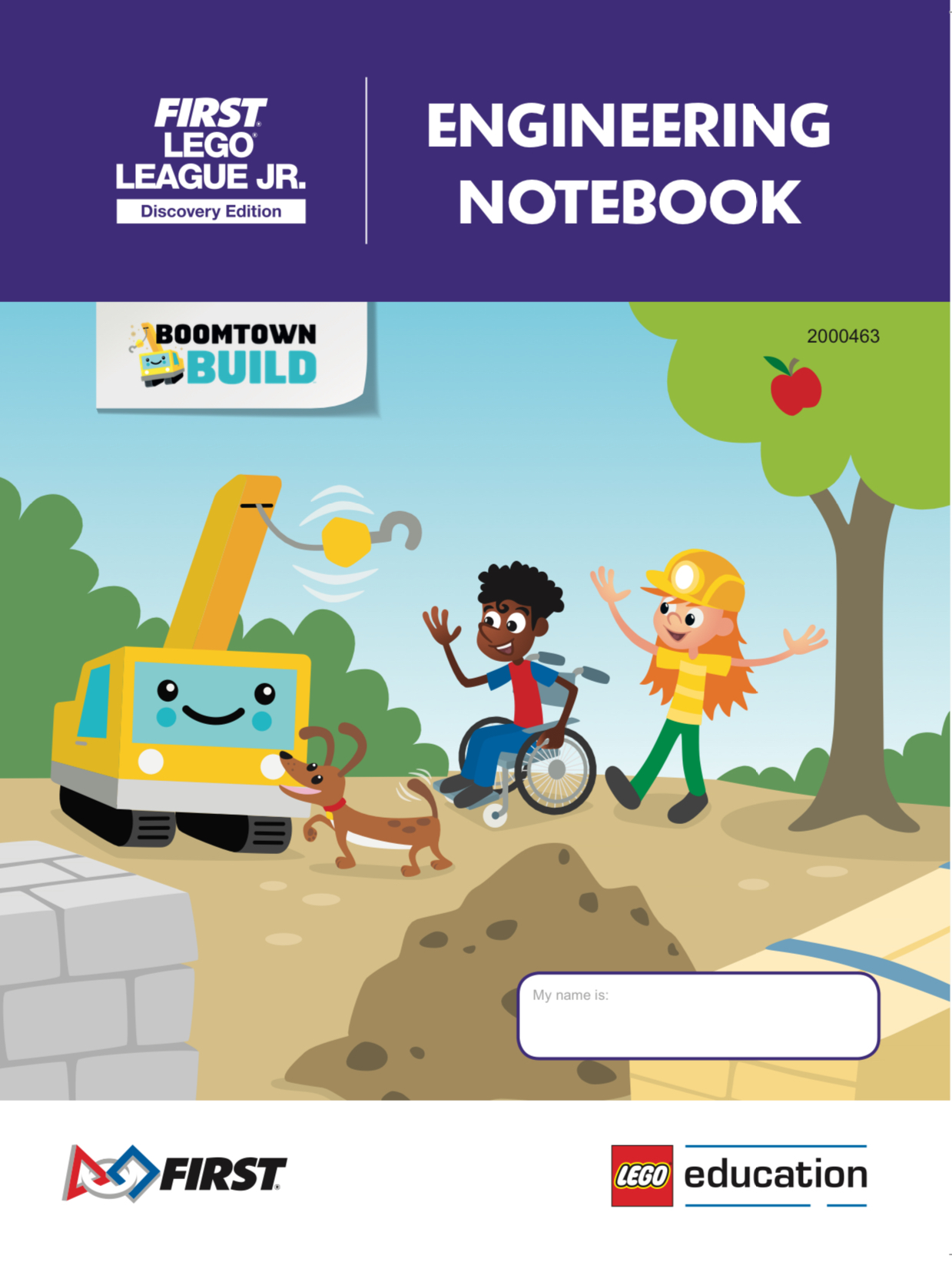 Cahier d'ingénierie — BOOMTOWN BUILD (FLL Jr., édition découverte) (BOOMTOWN BUILD Engineering Notebook (FLL Jr. Discovery Edition))
