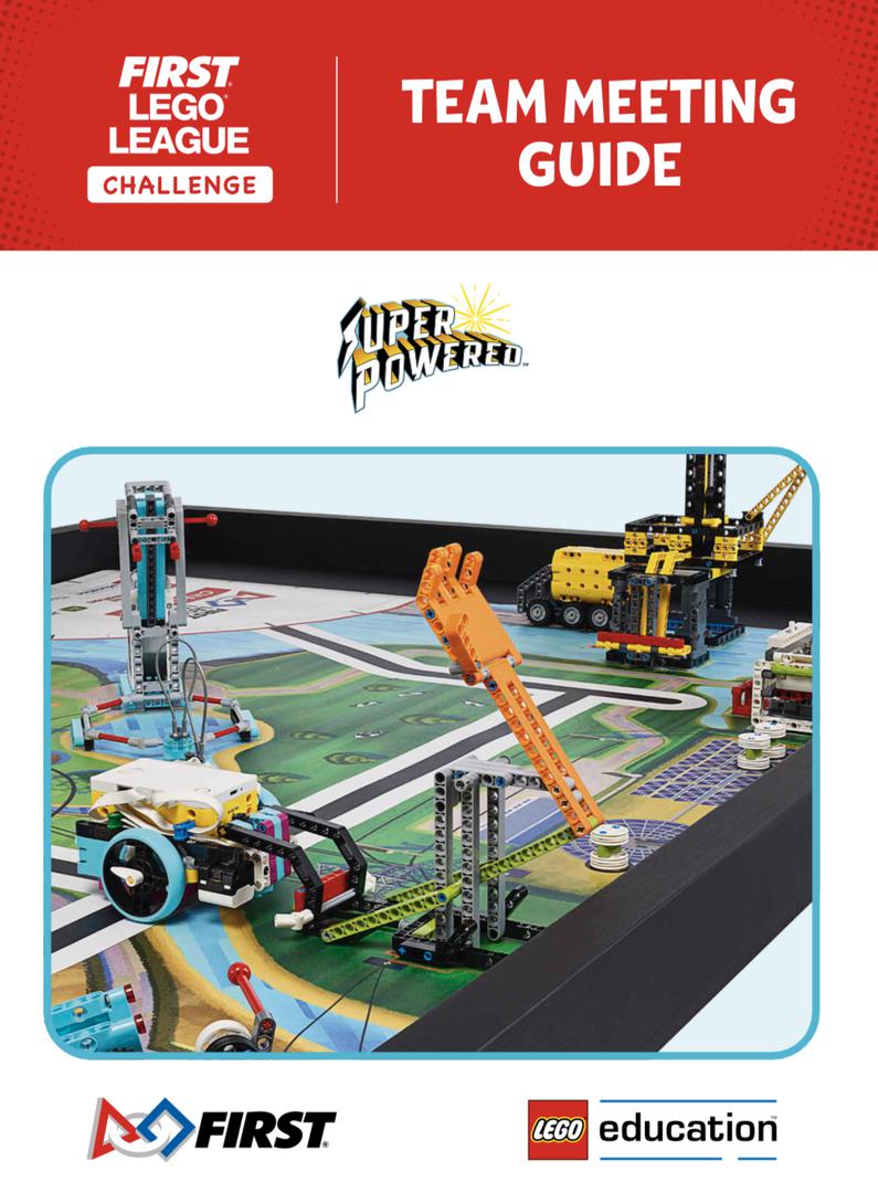 Guide des réunions d'équipe — SUPERPOWERED (FLL Challenge) (SUPERPOWERED Team Meeting Guide (FLL Challenge))