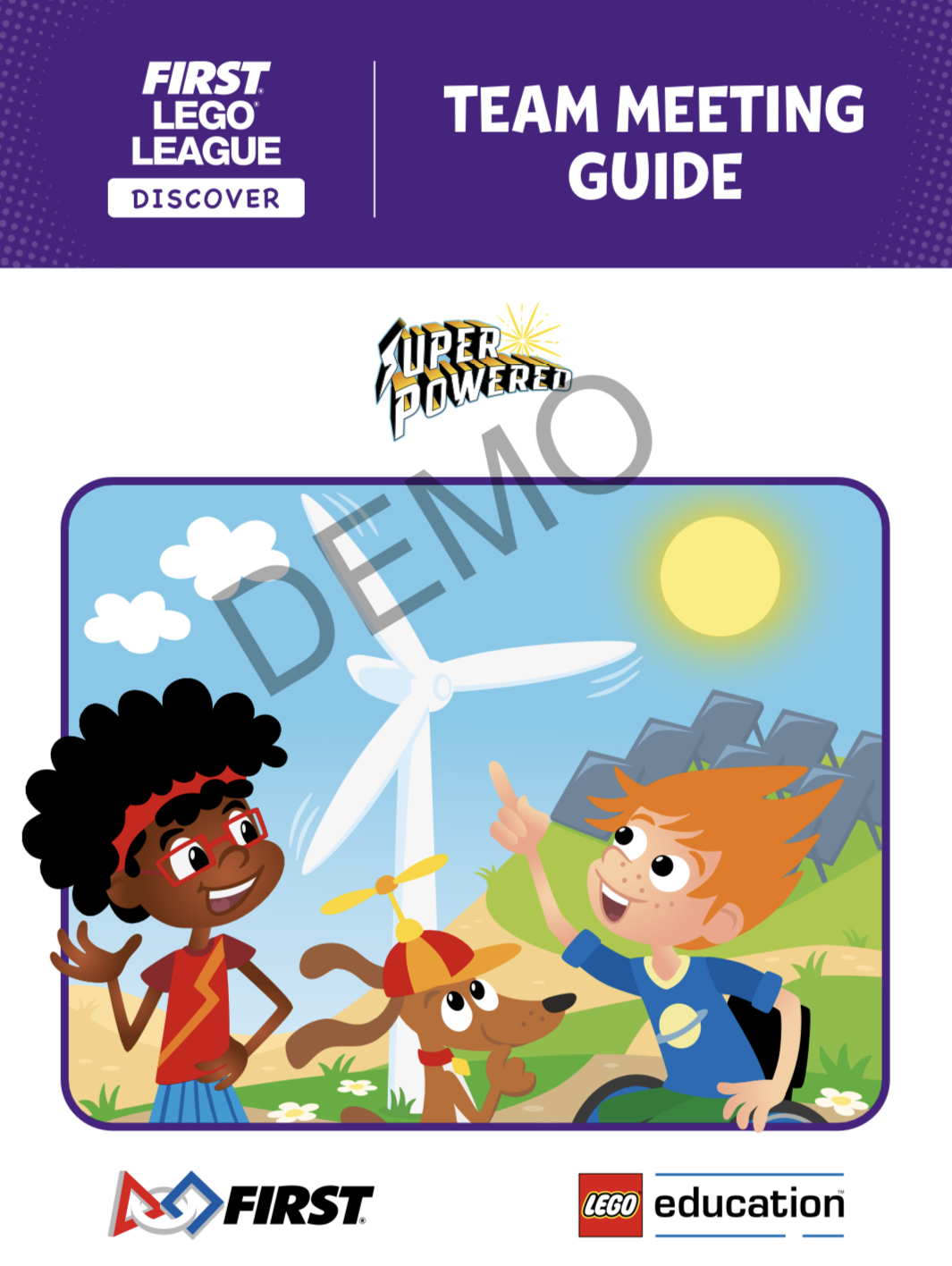 Guide des réunions d'équipe — SUPERPOWERED (FLL Discover) (SUPERPOWERED Team Meeting Guide (FLL Discover))