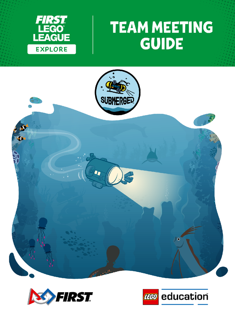 Guide des réunions d'équipe — SUBMERGED (FLL Explore) (SUBMERGED Team Meeting Guide (FLL Explore))