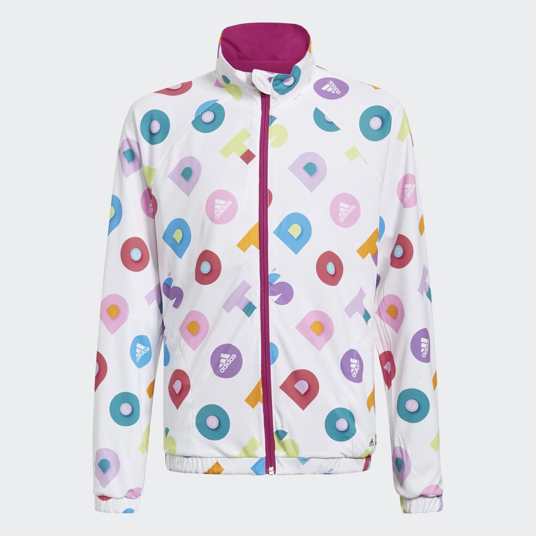 Adidas x LEGO DOTS real magenta réversible coupe-vent (adidas x LEGO DOTS Real Magenta Reversible Windbreaker)