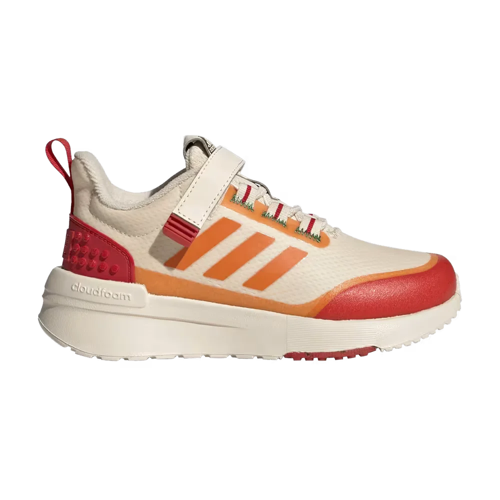 adidas Racer TR x LEGO (Ecru Tint Bahia Orange) - Little Kids' Shoes