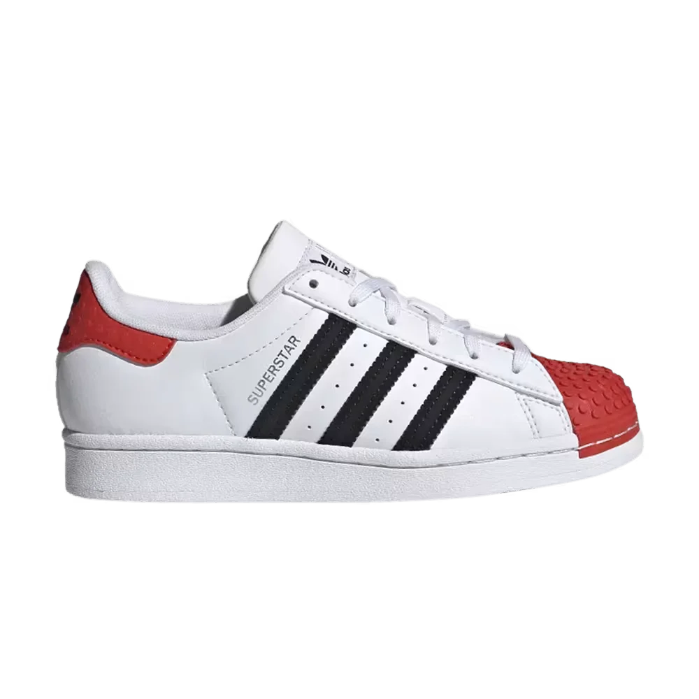 adidas Superstar J x LEGO (Cloud White Red) - Kids' Shoes