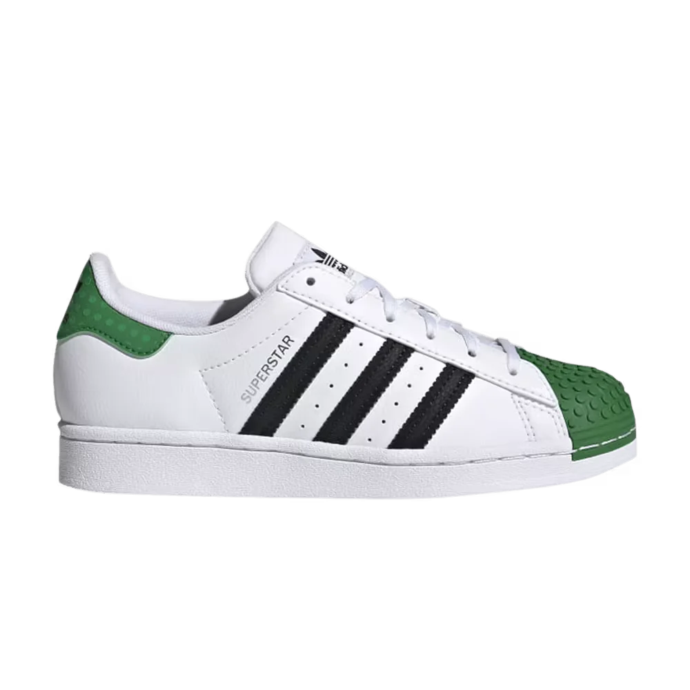 adidas Superstar J x LEGO (White Green) - Kids' Shoes