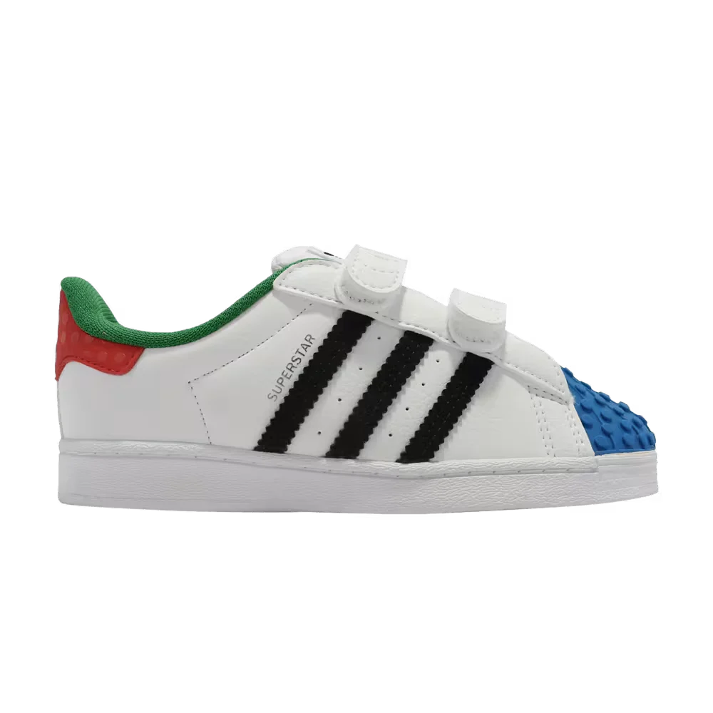 adidas Superstar CF I x LEGO (White Red Blue) - Infant Shoes