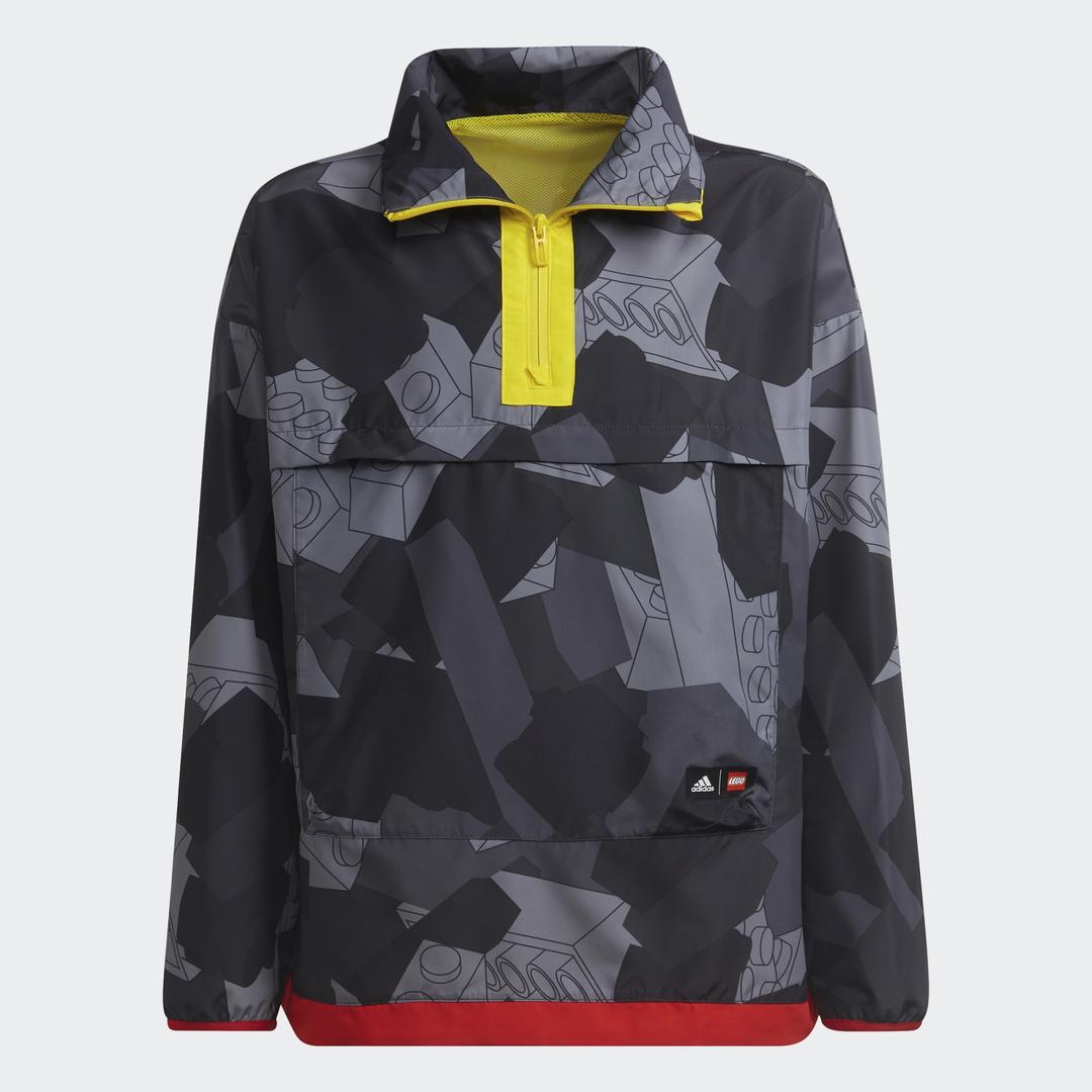 adidas x Classic LEGO Grey Half-Zip Windbreaker