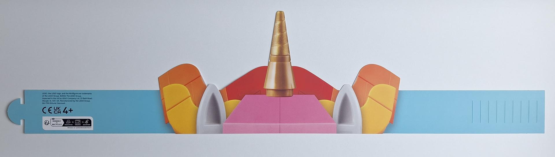 Bandeau en papier licorne magique (Magical Unicorn Paper Headband)