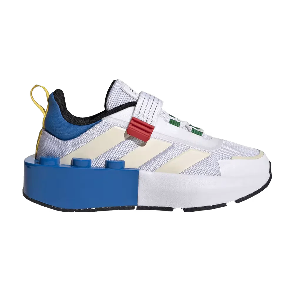 adidas Tech Runner EL x LEGO (White Shock Blue) - Kids' Shoes