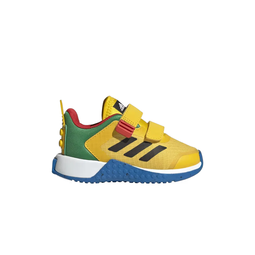 adidas DNA Two-Strap Hook-and-Loop x LEGO (Yellow Black Shock Blue) - Infant Shoes