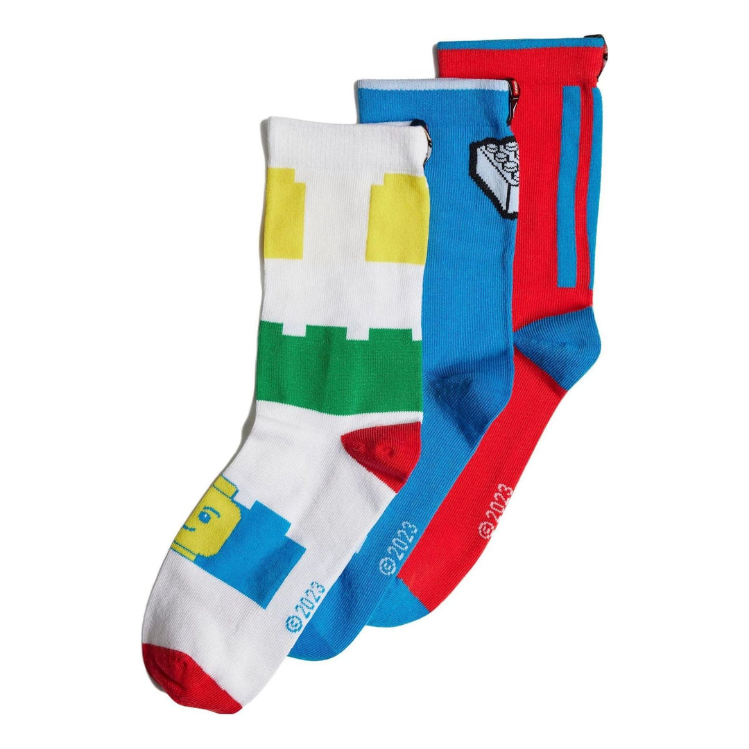 Adidas x classic LEGO chaussettes multicolores 3 paires (adidas x Classic LEGO Multi-Color Socks 3 Pairs)