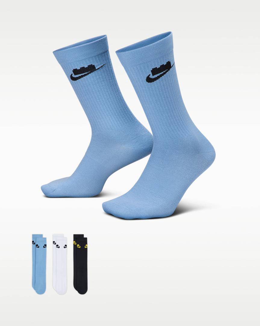 Nike x LEGO collection essentials chaussettes de tous les jours (Nike x LEGO Collection Everyday Essentials Crew Socks)