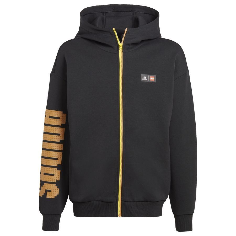 Veste adidas x classic LEGO à capuche noire (adidas x Classic LEGO Black Hooded Jacket)