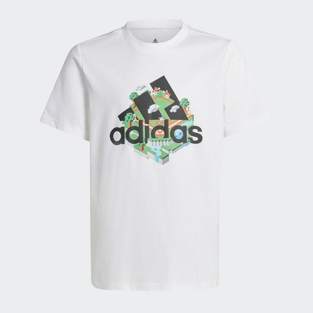 T-shirt graphique blanc adidas x LEGO (adidas x LEGO White Graphic T-Shirt)