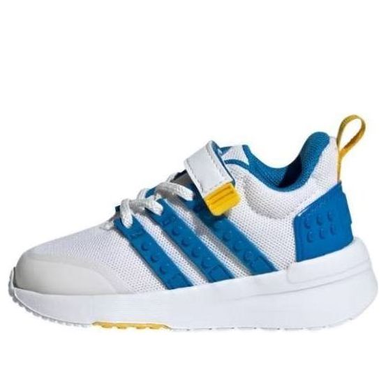 Adidas racer tr21 x LEGO (blanc choc bleu jaune) - chaussures pour bébé (adidas Racer TR21 x LEGO (White Shock Blue Yellow) - Infant Shoes)