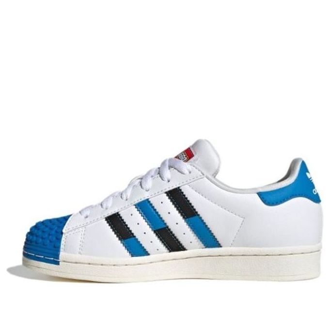 adidas Superstar x LEGO (White Blue) - Kids' Shoes