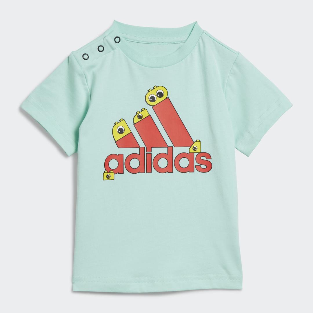 T-shirt enfant adidas x classic LEGO Duplo bleu (adidas x Classic LEGO Duplo Blue Kids' T-Shirt)