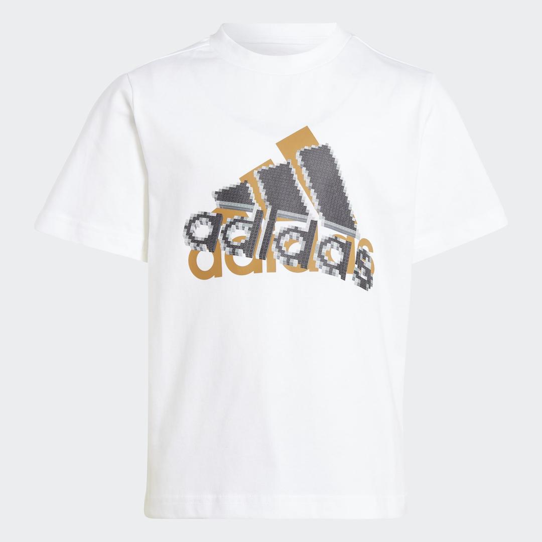 T-shirt adidas x classic LEGO blanc pour enfant (adidas x Classic LEGO White Graphic Kids' T-Shirt)