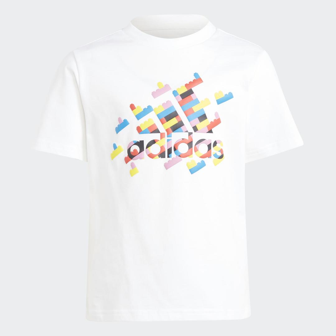 T-shirt graphique adidas x classic LEGO blanc (adidas x Classic LEGO White Graphic T-Shirt)