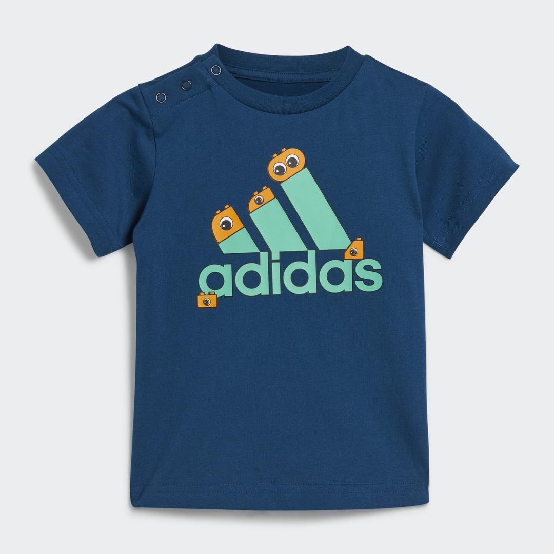 adidas x Classic LEGO Duplo Blue Graphic Kids' T-Shirt