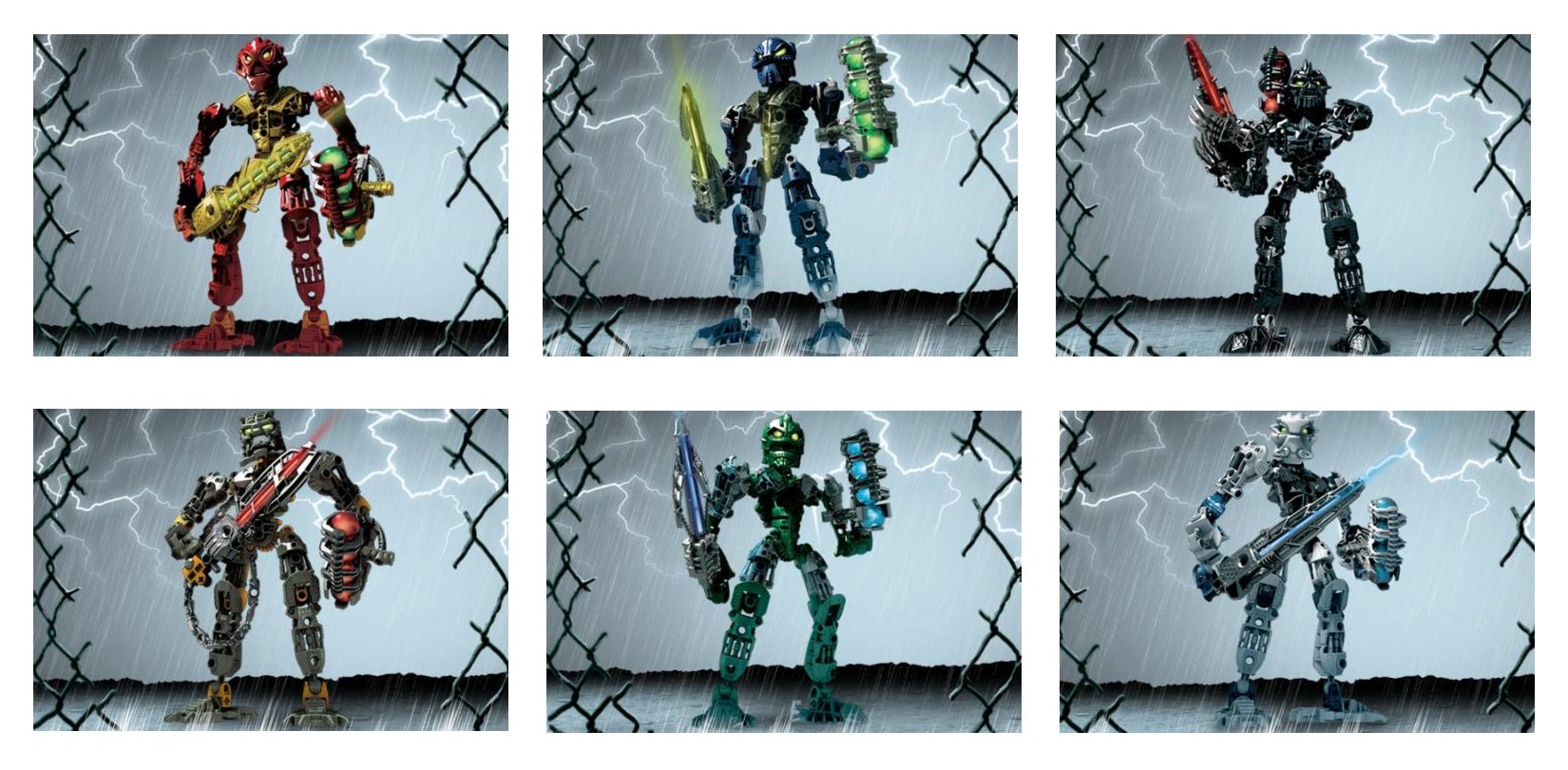 Toa Inika Collection (8727 8728 8729 8730 8731 8732)