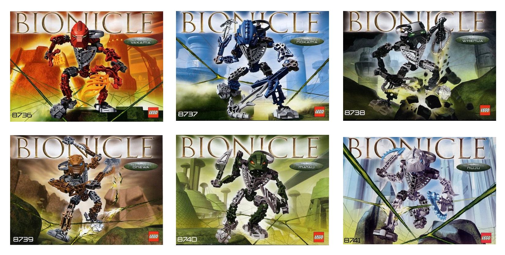 Toa Hordika Deluxe Collection (8736 8737 8738 8739 8740 8741)