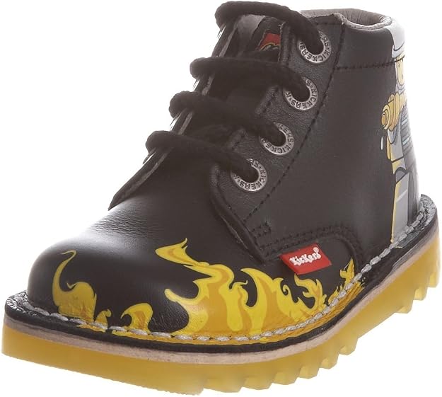 Kickers Kids Kick Hi LEGO Classic Boot - Fire