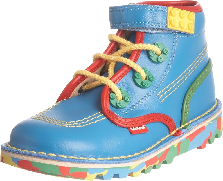 Kickers Kids Kick Hike LEGO Classic Boot - Blue