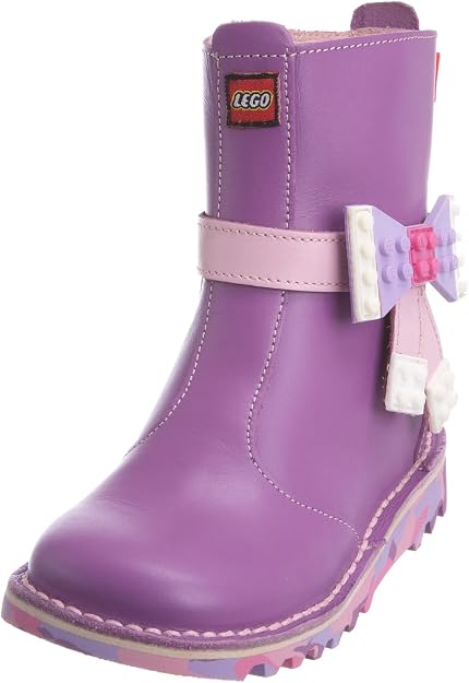 Kickers Kids LEGO Leather Boots - Pink