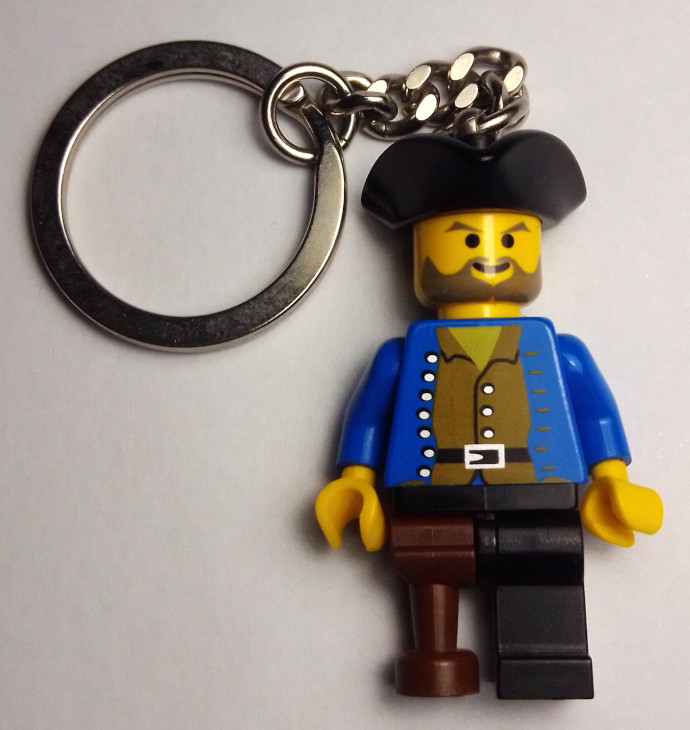 Pirate avec porte-clés chemise marron (Pirate with Brown Shirt Key Chain)