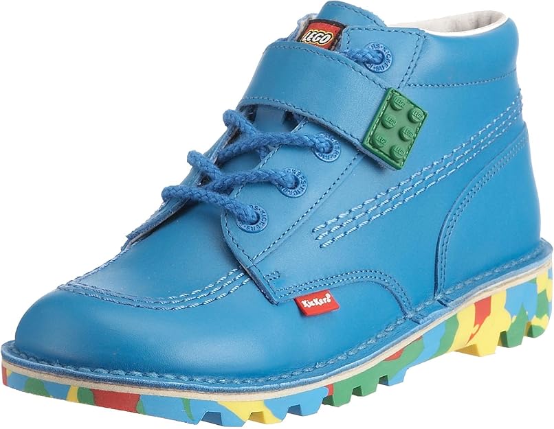 Kickers bambin LEGO funky boot - bleu (Kickers Toddler LEGO Funky Boot - Blue)