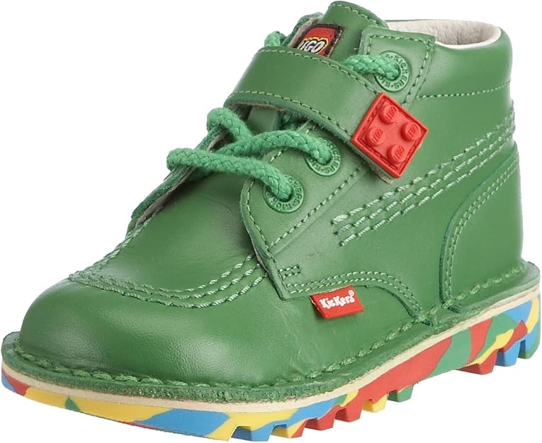 Kickers bambin LEGO funky boot - vert (Kickers Toddler LEGO Funky Boot - Green)