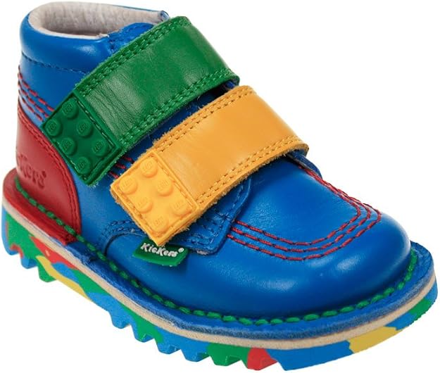 Kickers enfants sangle LEGO classique boot - bleu (Kickers Kids Strap LEGO Classic Boot - Blue)