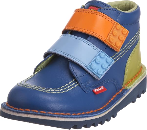 Kickers enfants sangle LEGO classique boot - bleu foncé (Kickers Kids Strap LEGO Classic Boot - Dark Blue)