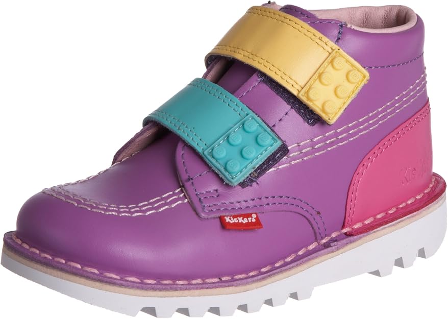 Kickers enfants sangle LEGO classique boot - violet (Kickers Kids Strap LEGO Classic Boot - Purple)