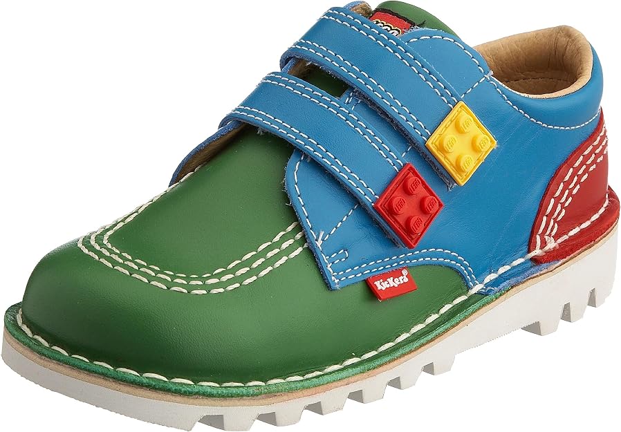 Kickers Kids Kick Lo LEGO Classic Shoe - Green