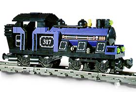 Grand train moteur bleu (Large Train Engine Blue)