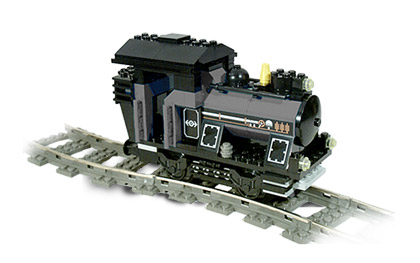 Petit train moteur gris (Small Train Engine Gray)