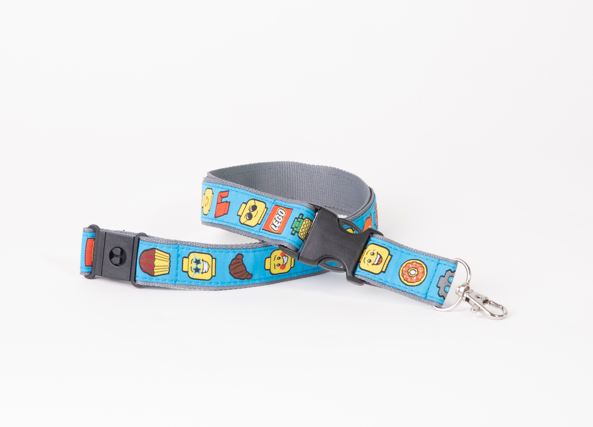 Cordon emoji figurine (bleu) (Minifigure Emoji Lanyard (Blue))