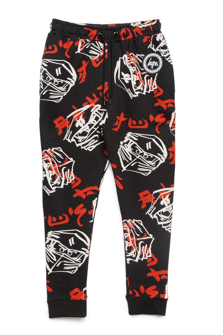 HYPE X LEGO NINJAGO Black Just Hype Faces Joggers