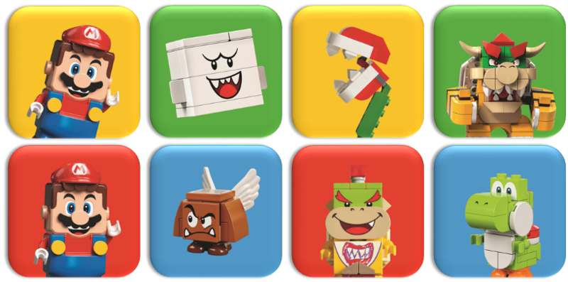 Super Mario aimants pour réfrigérateur (Super Mario Refrigerator Magnets)