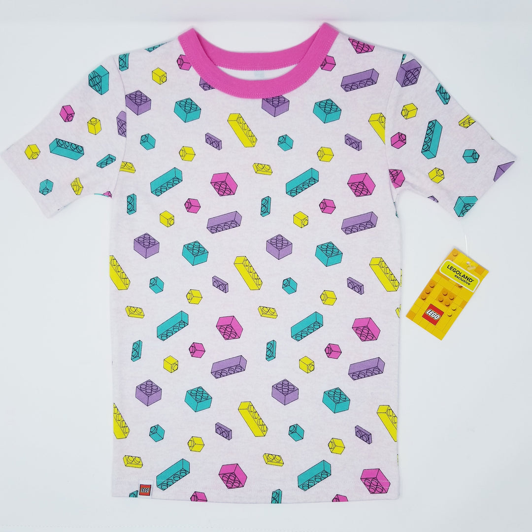 Ensemble de pyjama en briques iconiques (rose) (Iconic Brick Pajama Set (Pink))