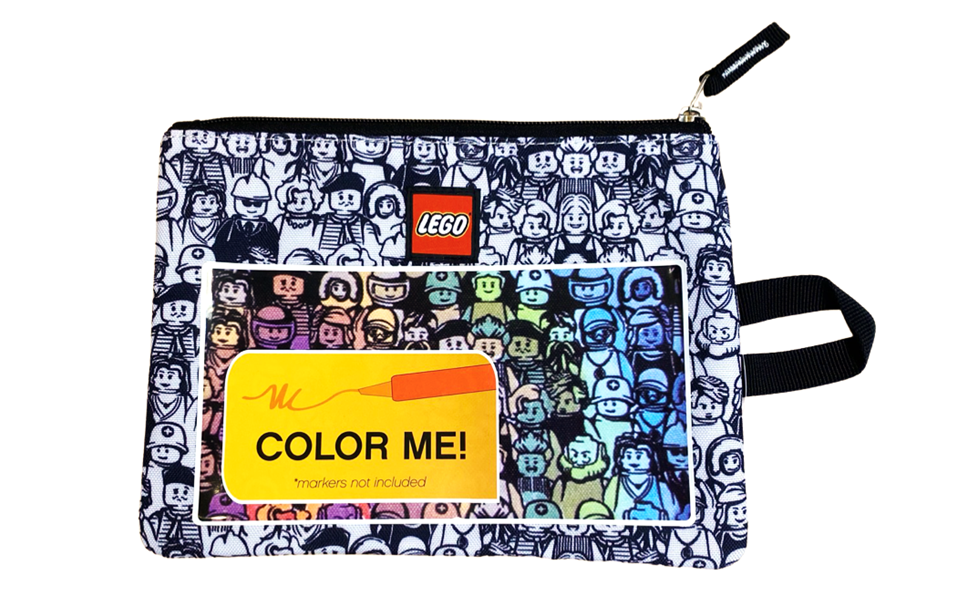 Minifigurine color me crowd pochette crayon (Minifigure Color Me Crowd Pencil Pouch)