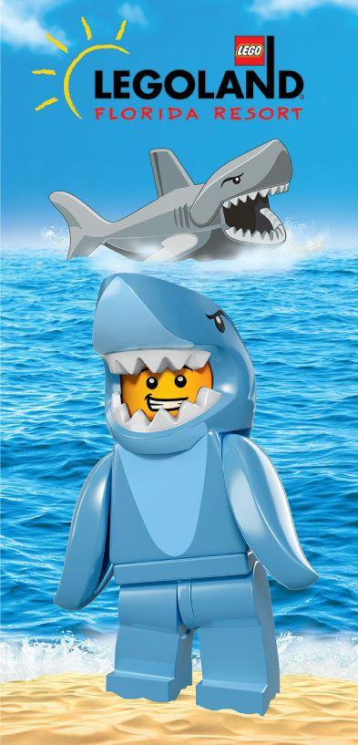 LEGOLAND Shark Boy Serviette (LEGOLAND Shark Boy Towel)