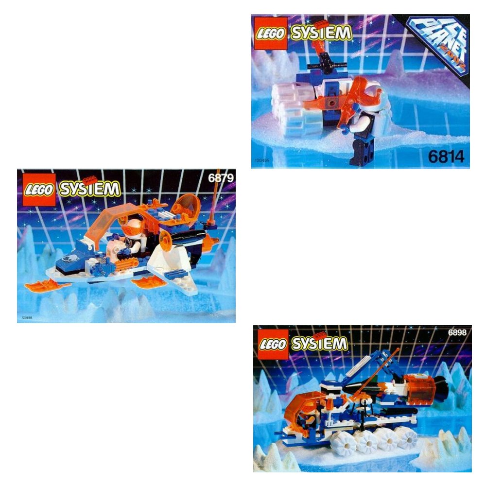 Lot de planète de glace de 6814 6879 et 6898 (Ice Planet Co-Pack of 6814 6879 and 6898)