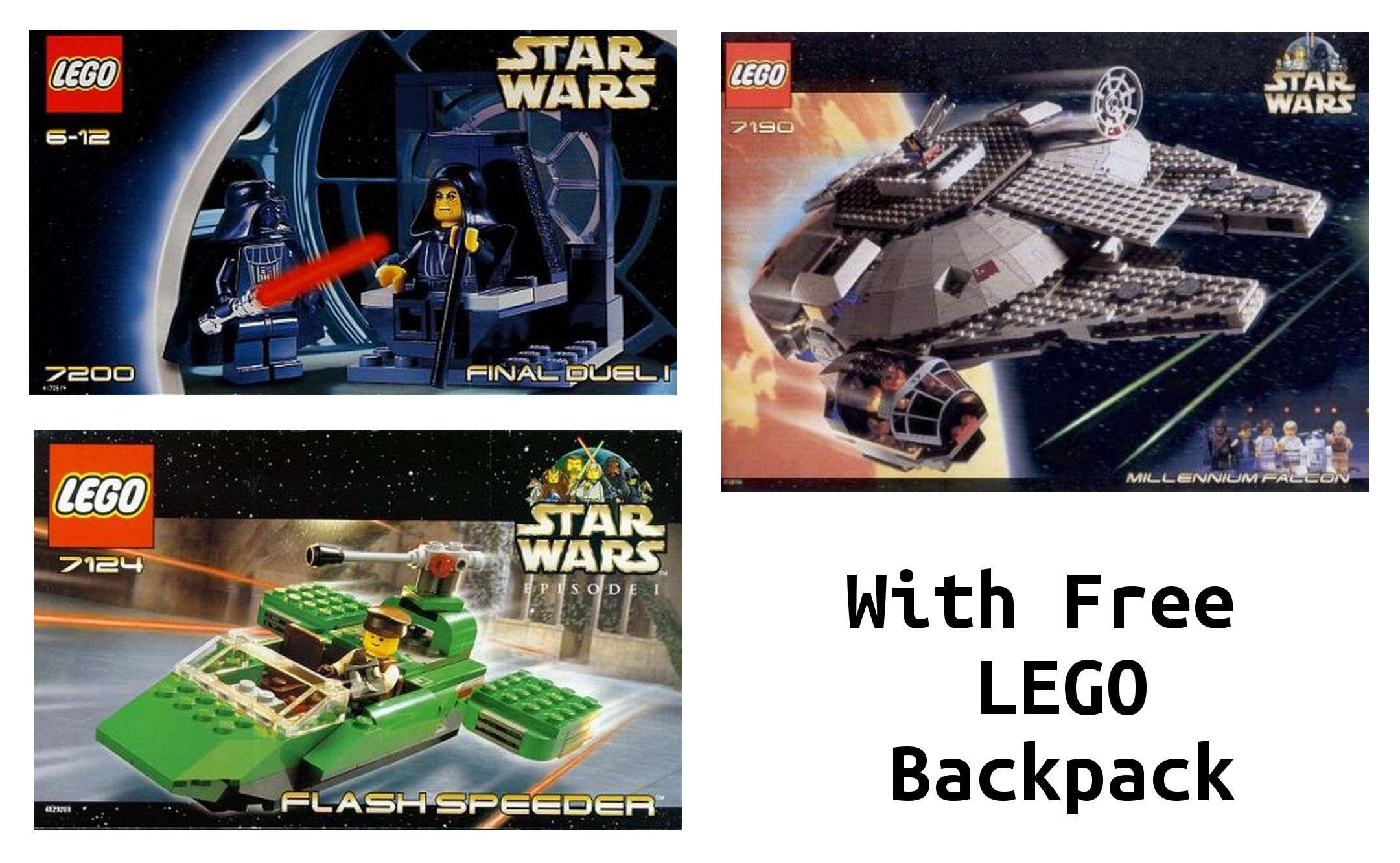 Pack valeur Star Wars avec sac à dos LEGO gratuit (Star Wars Value Pack with Free LEGO Backpack)