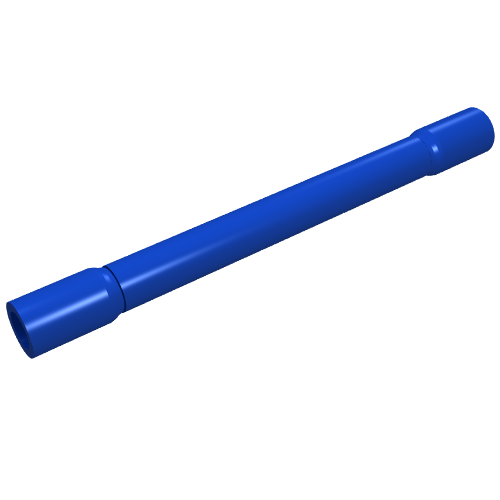 Rendu LDraw de Technic Pneumatic Tube 6L (Shortcut), couleur indicative