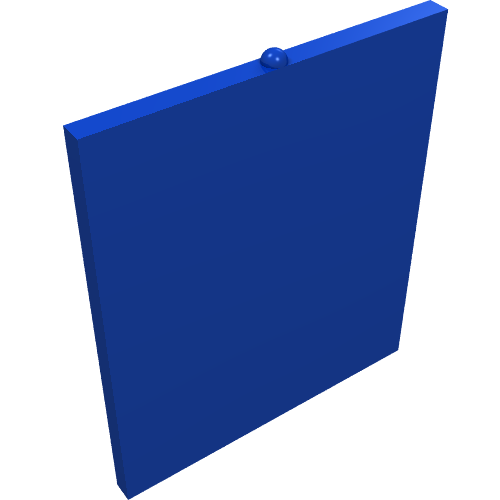 Rendu LDraw de Fenêtre 1 x 2 x 2 verre classique (Window 1 x 2 x 2 Classic Glass), couleur indicative