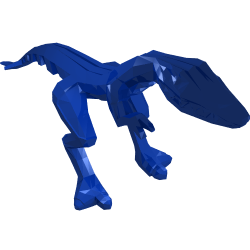 Rendu LDraw de Animal, Dinosaur, Mutant Lizard [Plain], couleur indicative
